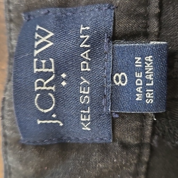 J Crew Kelsey Cropped Flare Pants Black Womens Size 8 Business Office Or Weekend - Picture 7 of 9